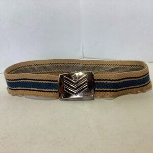 Vintage Gutos West Germany Belt Brown/Blue Stars 26" Long